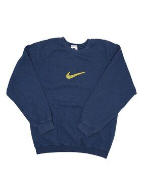 Nike Vintage 90s Center Swoosh Sweatshirt in Blue